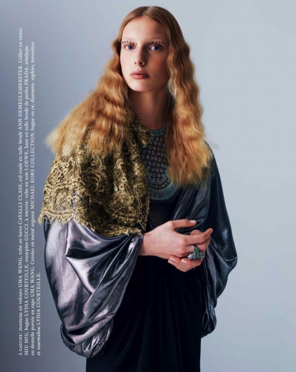 Demy de Vries for French Marie Claire January 2018, Photographer Léa Nielsen, Realisation Anne-Sophie Thomas 