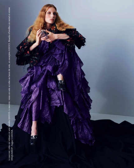 Demy de Vries for French Marie Claire January 2018, Photographer Léa Nielsen, Realisation Anne-Sophie Thomas 