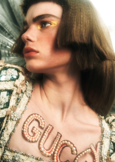 Estella Boersma on the cover of Wonderland  Magazine, winter 2017/2018, Photographer Hugo Comte, Stylist Toni-Blaze Ibekwe 