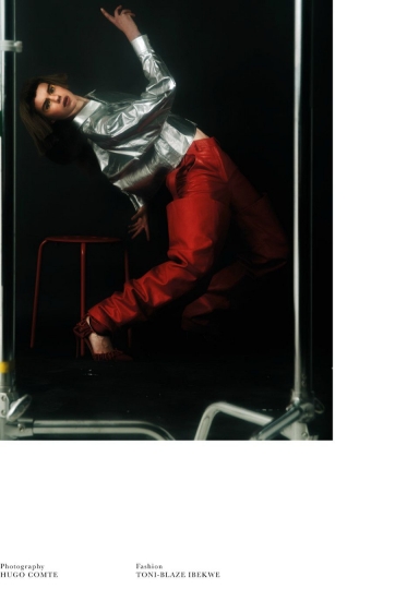 Estella Boersma on the cover of Wonderland  Magazine, winter 2017/2018, Photographer Hugo Comte, Stylist Toni-Blaze Ibekwe 