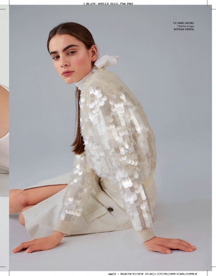 Romy Schönberger for French Elle January 2018, Photographer Sara Merz, Stylist Chloé Dugast 