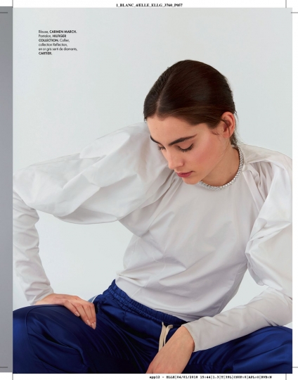 Romy Schönberger for French Elle January 2018, Photographer Sara Merz, Stylist Chloé Dugast 