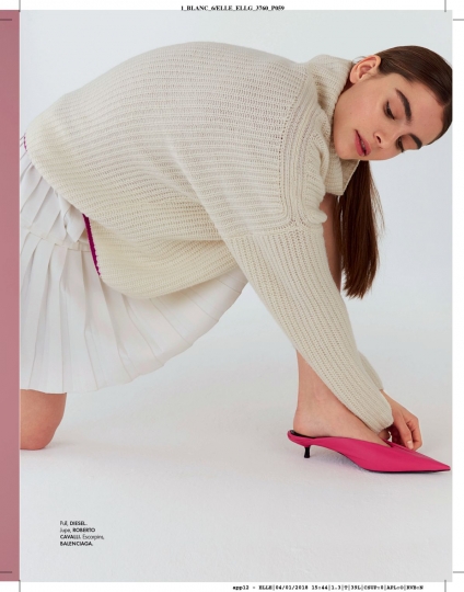 Romy Schönberger for French Elle January 2018, Photographer Sara Merz, Stylist Chloé Dugast 