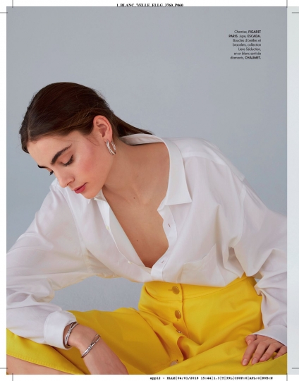 Romy Schönberger for French Elle January 2018, Photographer Sara Merz, Stylist Chloé Dugast 