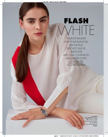 Romy Schönberger for French Elle January 2018, Photographer Sara Merz, Stylist Chloé Dugast 