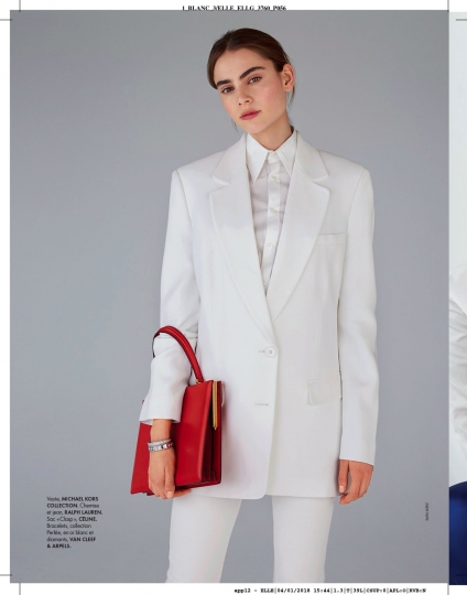 Romy Schönberger for French Elle January 2018, Photographer Sara Merz, Stylist Chloé Dugast 