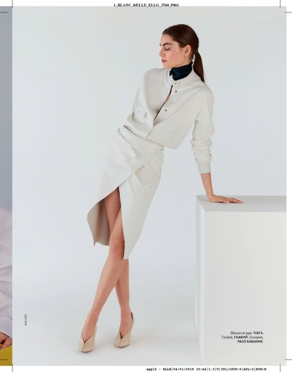 Romy Schönberger for French Elle January 2018, Photographer Sara Merz, Stylist Chloé Dugast 