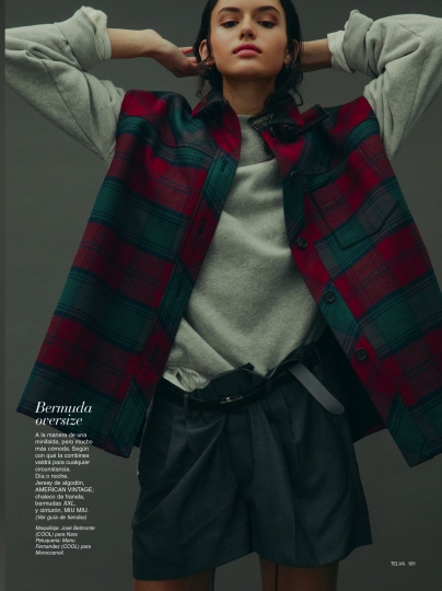 Nikki Vonsee for Telva January 2018, Photographer Javier Biosca, Stylist Gabriella Bilbao 