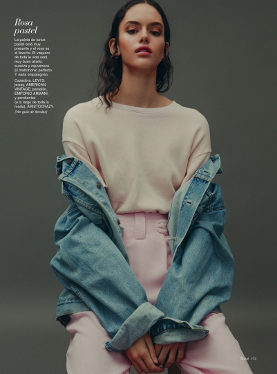 Nikki Vonsee for Telva January 2018, Photographer Javier Biosca, Stylist Gabriella Bilbao 