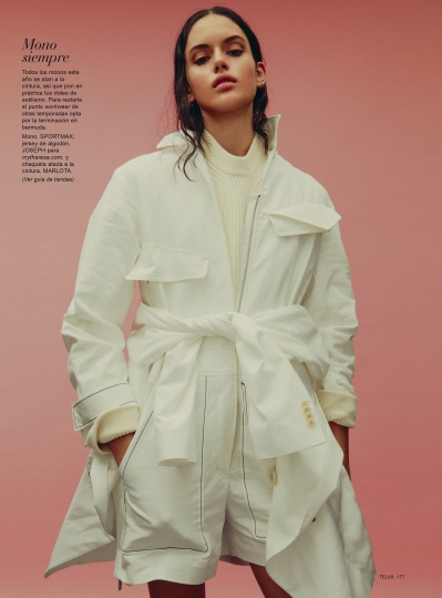 Nikki Vonsee for Telva January 2018, Photographer Javier Biosca, Stylist Gabriella Bilbao 