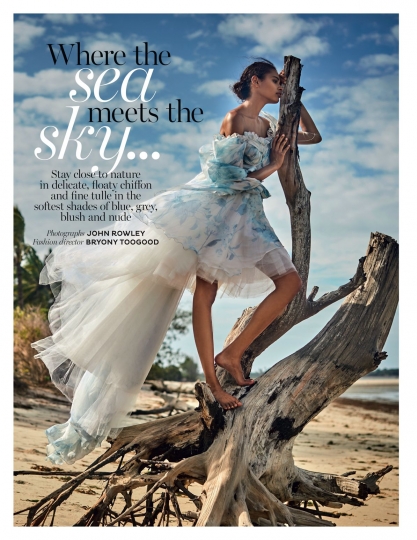 Kiara Velthuis for Brides February 2018, Photographer John Rowley, Stylist Bryony Toogood 