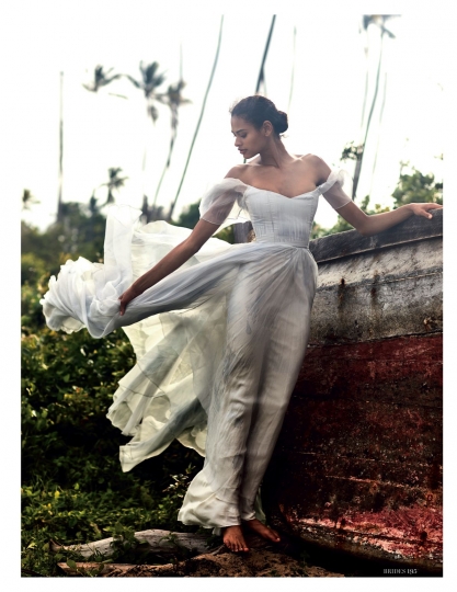 Kiara Velthuis for Brides February 2018, Photographer John Rowley, Stylist Bryony Toogood 