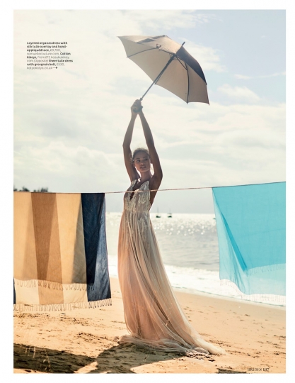 Kiara Velthuis for Brides February 2018, Photographer John Rowley, Stylist Bryony Toogood 