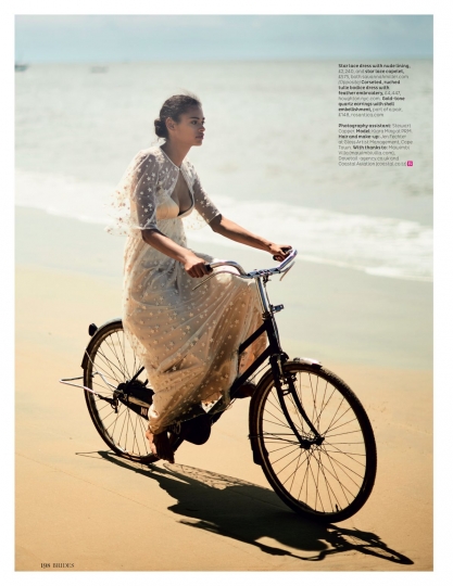 Kiara Velthuis for Brides February 2018, Photographer John Rowley, Stylist Bryony Toogood 