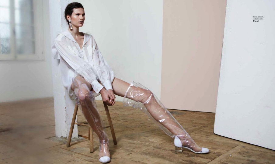 Bette Franke for Dutch Marie Claire March 2018, Photographer Pablo Delfos, Stylist Anouk van Griensven, Make-up Sofie van Bouwel, Hair Daan Kneppers 