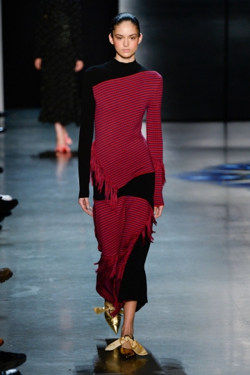 Nikki Vonsee shows NY Fall 2018 Prabal Gurung 