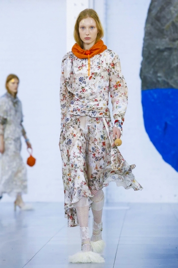 Demy de Vries shows London Fall 2018 Preen By Thornton Bregazzi 