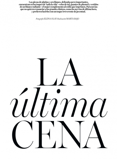 Romy Elema for vogue Novias Spain March 2018, Photographer Elena Olay, stylist Marta Bajo 