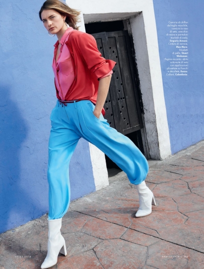 Sanne Vloet for Vanity Fair Italy March 2018, Photographer Pamela Hansen, Stylist Pina Gandolfi, Hair and Make-up Toni Feliciano 