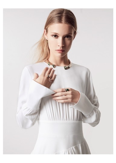 Rianne Haspels for Harrods, Photographer Alan Gelatie, Stylist Poppy Rock, Hair Keiichiro Hirano, Make-up Julie Jacobs, Nails Chisato Yamamoto 