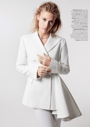 Rianne Haspels for Harrods, Photographer Alan Gelatie, Stylist Poppy Rock, Hair Keiichiro Hirano, Make-up Julie Jacobs, Nails Chisato Yamamoto 