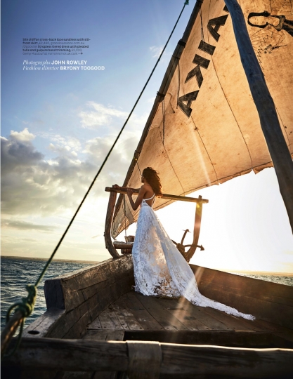 Kiara Velthuis for Brides April 2018, Photographer John Rowley, Stylist Bryony Toogood 