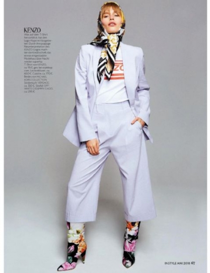 Annemara Post for Instyle May 2018, Photographer Dan  Beleiu, Stylist Theresa Pichler 