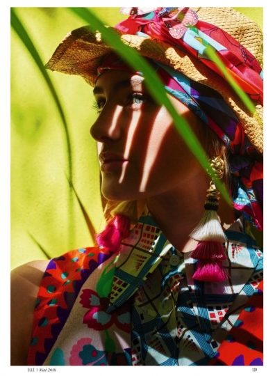 Sanne Vloet for German Elle May 2018, Photographer Enrique  Baduescu, Stylist Kathrin Seidel, Hair Leonardo Monetti, Make-up Deanna Melluso 