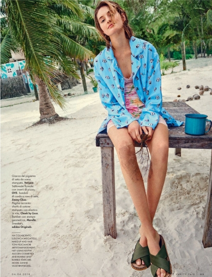 Sanne Vloet for Vanity Fair Italy May 2018, Photographer Pamela Hansen, Stylist Pina Gandolfi, Hair and Make-up Toni Feliciano 