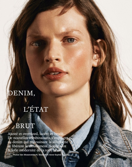 Bette Franke for French Marie Claire May 2018, Photographer Van Mossevelde+N, Stylist Anne-Sophie Thomas, Hair Pierre Saint Sever, Make-up Sandrine Cano Bock 