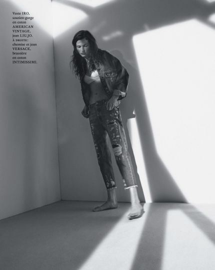 Bette Franke for French Marie Claire May 2018, Photographer Van Mossevelde+N, Stylist Anne-Sophie Thomas, Hair Pierre Saint Sever, Make-up Sandrine Cano Bock 