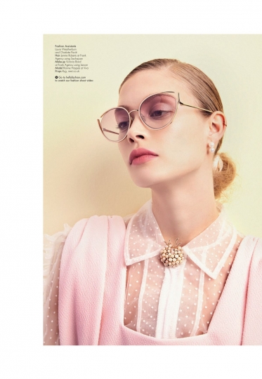 Rianne Haspels for Hello Magazine April 2018, Photographer Andres de Lara, Stylist Jodie Nellist, Hair Jennie Roberts, Make-up Victoria Bond 