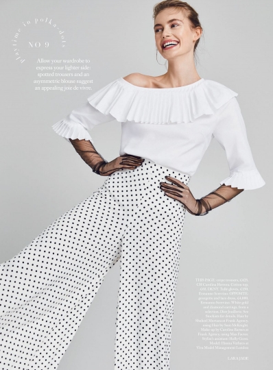 Hanna Verhees for Harpers Bazaar UK May 2018, Photographer Lara Jade, Stylist Florrie Thomas, Hair Shukeel Murtaza, Make-up Corline Barnes 