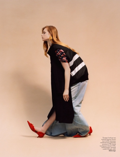 Estella Boersma for Dutch Vogue May 2018, Photographer Markus Pritzi, Stylist Jos van Heel, Hair Marion Anée, Make-up Jurgen Braun 