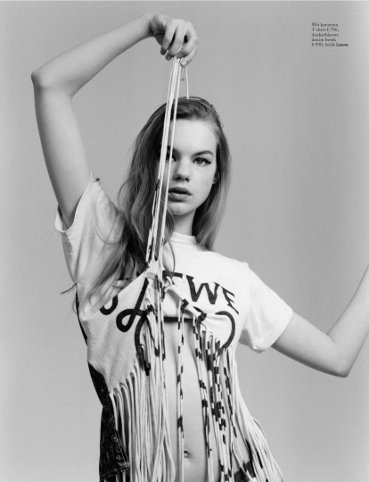 Estella Boersma for Dutch Vogue May 2018, Photographer Markus Pritzi, Stylist Jos van Heel, Hair Marion Anée, Make-up Jurgen Braun 