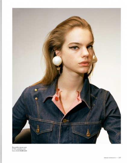 Estella Boersma for Dutch Vogue May 2018, Photographer Markus Pritzi, Stylist Jos van Heel, Hair Marion Anée, Make-up Jurgen Braun 