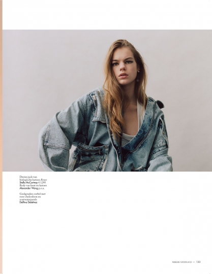 Estella Boersma for Dutch Vogue May 2018, Photographer Markus Pritzi, Stylist Jos van Heel, Hair Marion Anée, Make-up Jurgen Braun 