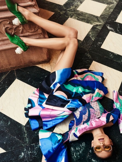 Sanne Vloet for Dutch Elle June 2018, Photographer Jeroen W. Mantel, Stylist Thomas Vermeer, Hair and Make-up Ellen Romeijn. 