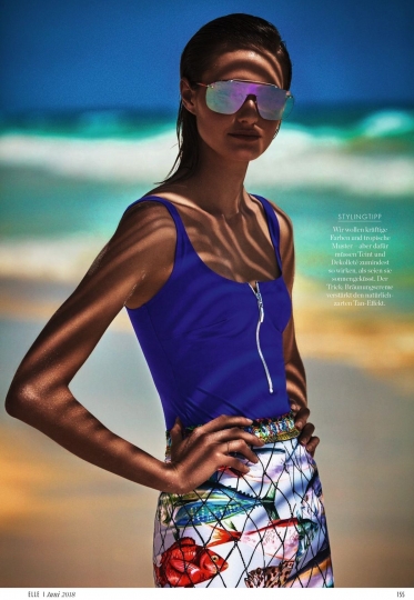 Sanne Vloet for German Elle May 2019, Photographer Enrique Badulescu, Stylist Kathrin Seidel, Hair Leonardo Manetti, Make-up Deanna Melluso 