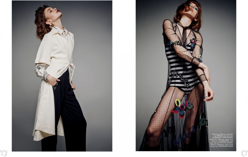 Jacobien van der Kleij for Black Magasin May 2018, Photographer bonnie Hanse, Stylist Sarah Birchley, Hair Keiren, Make-up Annabel Barton 