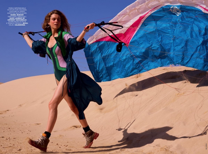 Kim Noorda for Italian Marie Claire June 2018, Photographer Mel Karch, Stylist Laura Seganti, Make-up Sergio Corvacho, Hair Valerio Sestito 