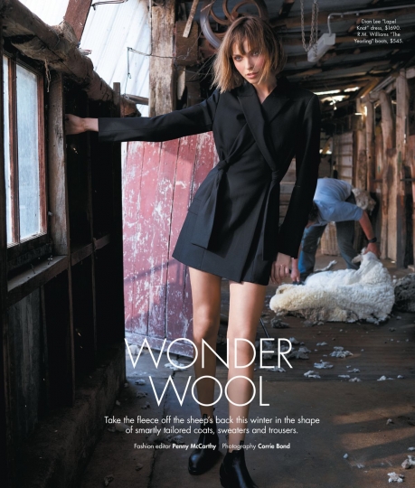 Jacobien van der Kleij for Sunday Life Magazine, Photographer Corrie Bond, Stylist Penny McCarthy, Hair Brad Mullins, Make-up Giorgia Skye 