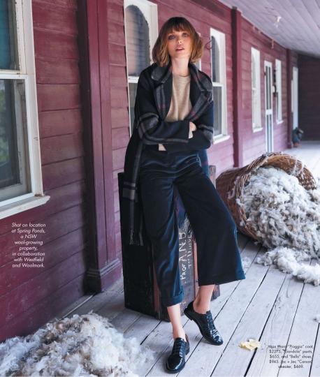 Jacobien van der Kleij for Sunday Life Magazine, Photographer Corrie Bond, Stylist Penny McCarthy, Hair Brad Mullins, Make-up Giorgia Skye 