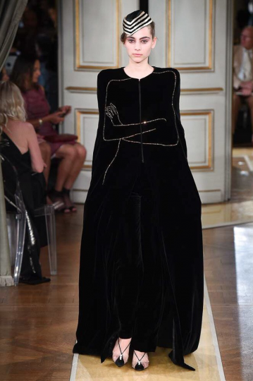 Romy Schönberger for Couture Shows Fall 2018 Armani Priv&eacute;