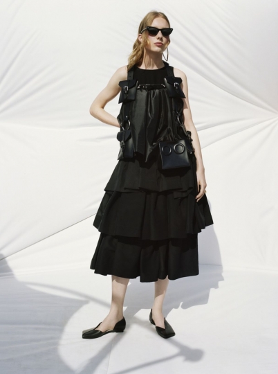 Demy de Vries for online story FLOATING for Italian Vogue, Photographer Sophie Tajan, Sylist Gemma Bedini, Make-up Masae Ito, Hair Akemi Kishida, Set design Nicolas Mur 