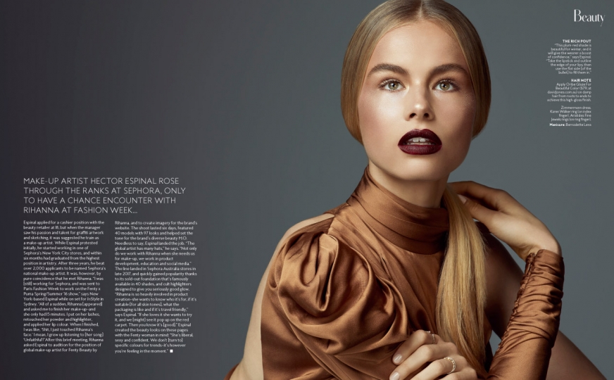 Annekee Molenaar for Instyle Magazine august 2018, Photographer Steven Chee, Stylist Lucy Wood, Hair Anthony Nader, Make-up Hayley D’Onofrio 