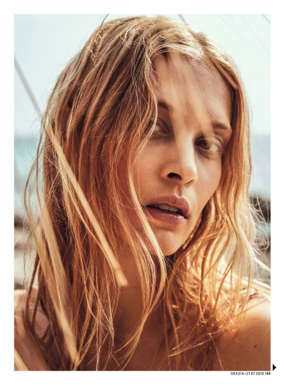 Rianne Haspels for Grazia France August 2018, Photographer Alex Bramall, Stylist Chloé Para 