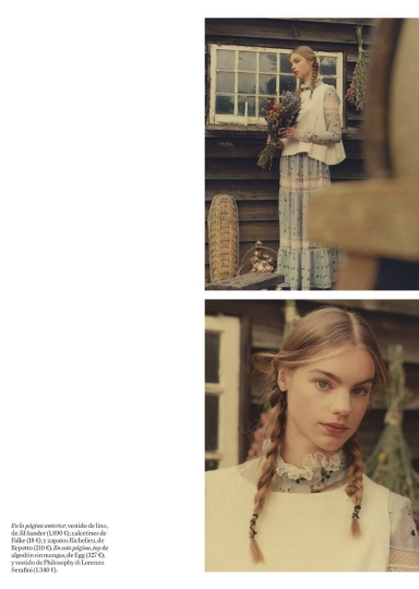 Estella Boersma for Vogue Spain September 2018, Photographer Ben Weller, Stylist Marina Gallo 