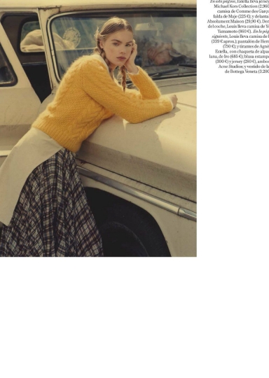 Estella Boersma for Vogue Spain September 2018, Photographer Ben Weller, Stylist Marina Gallo 