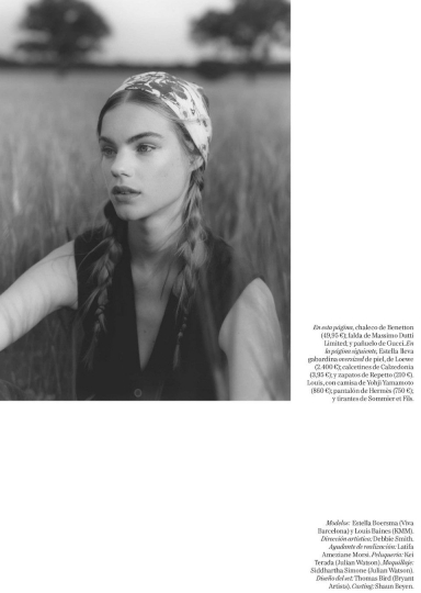 Estella Boersma for Vogue Spain September 2018, Photographer Ben Weller, Stylist Marina Gallo 